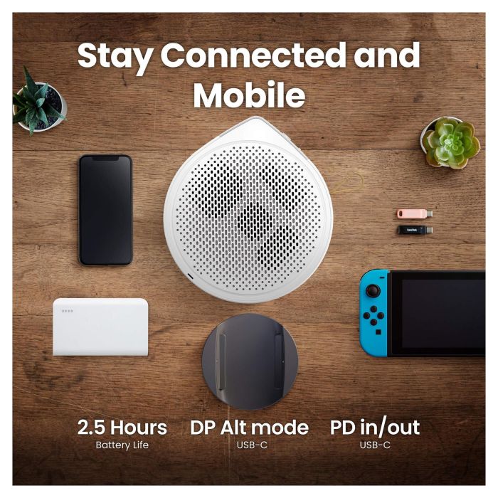 BenQ GV50 9H.JSR77.59E Videoproyector, Proyector de alcance estándar, 500 lúmenes ANSI, DLP, 1080p (1920x1080), Blanco