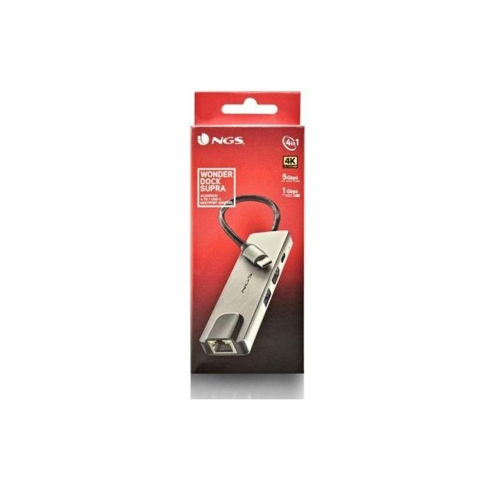 Docking USB Tipo-C NGS WonderDock Supra/ 1xUSB/ 1xUSB Tipo-C DP/ 1xHDMI/ 1xRJ45 3 Docking USB Tipo-C NGS WonderDock Supra/ 1xUSB/ 1xUSB Tipo-C DP/ 1xHDMI/ 1xRJ45 3