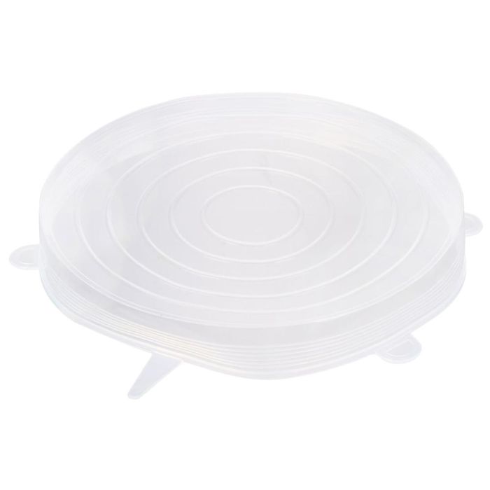 Cook Concept Juego de 3 Tapas Flexibles de Silicona Reutilizables para Recipientes de Cocina 6