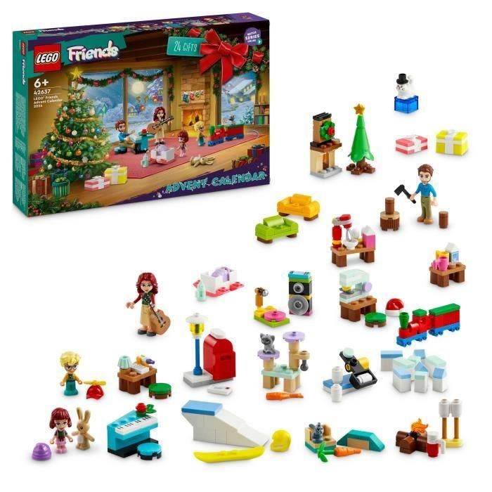 LEGO 42637 Friends Calendario de Adviento 2024 - Regalos antes de Navidad, Incluye 5 Personajes LEGO 42637 Friends Calendario de Adviento 2024 - Regalos antes de Navidad, Incluye 5 Personajes