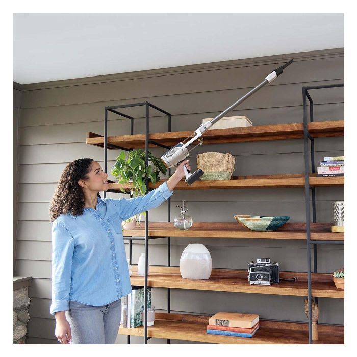 Shark BU3521EU Aspiradora escoba 2 en 1, Sin bolsa, Azul, Blanco, Plástico, Secar, Ciclónico 7