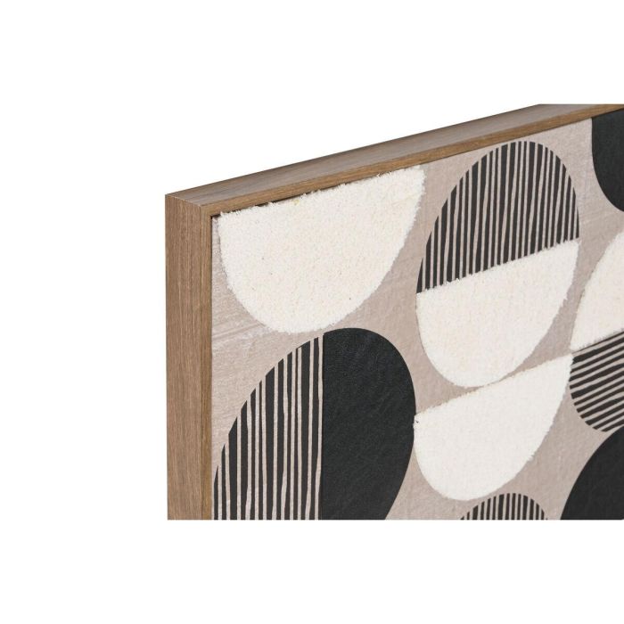 Cuadro Moderno DKD Home Decor Negro Beige 2.4 x 80 x 80 cm (2 Unidades) 3