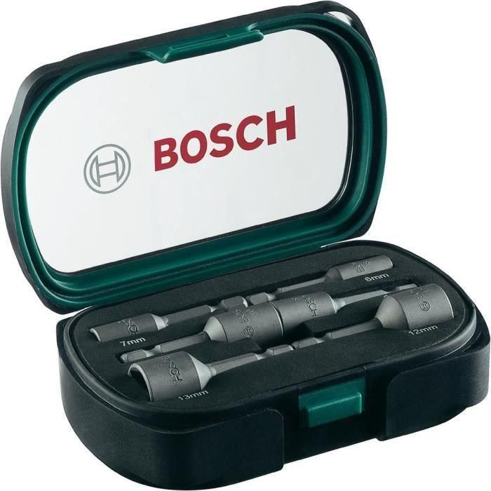 Bosch 2607017313 Promoline Juego de Brocas de Vástago 6 mm, 7 mm, 8 mm, 10 mm, 12 mm y 13 mm BOS3165140751360 2