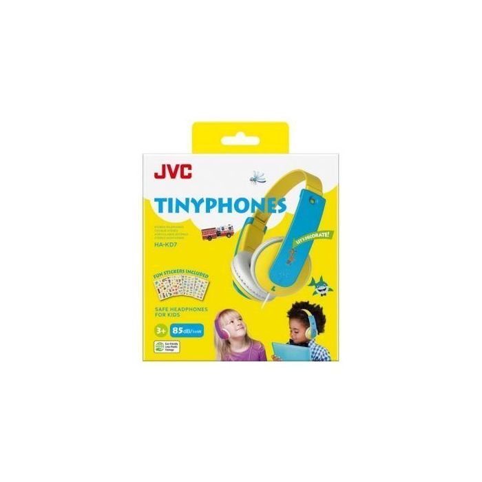 Auriculares Infantiles JVC HA-KD7/ Jack 3.5/ Amarillos 1
