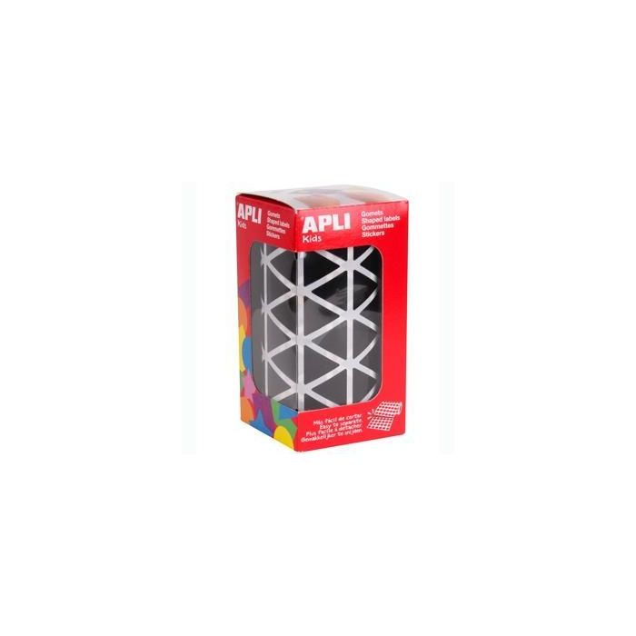 Apli Gomets Triangulares 20 mm Rollo Negro -Rollo 2832 Unidades-