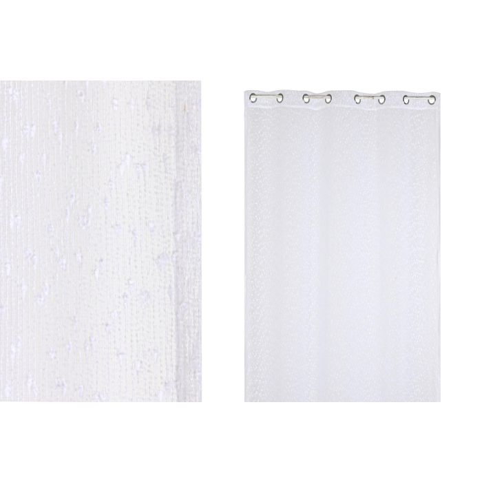 Cortina Basicos DKD Home Decor Blanco 260 x 260 x 140 cm