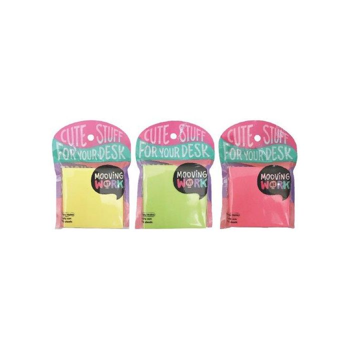 Notas Adhesivas Mooving 100H 76X76 3 Colores Surtidos