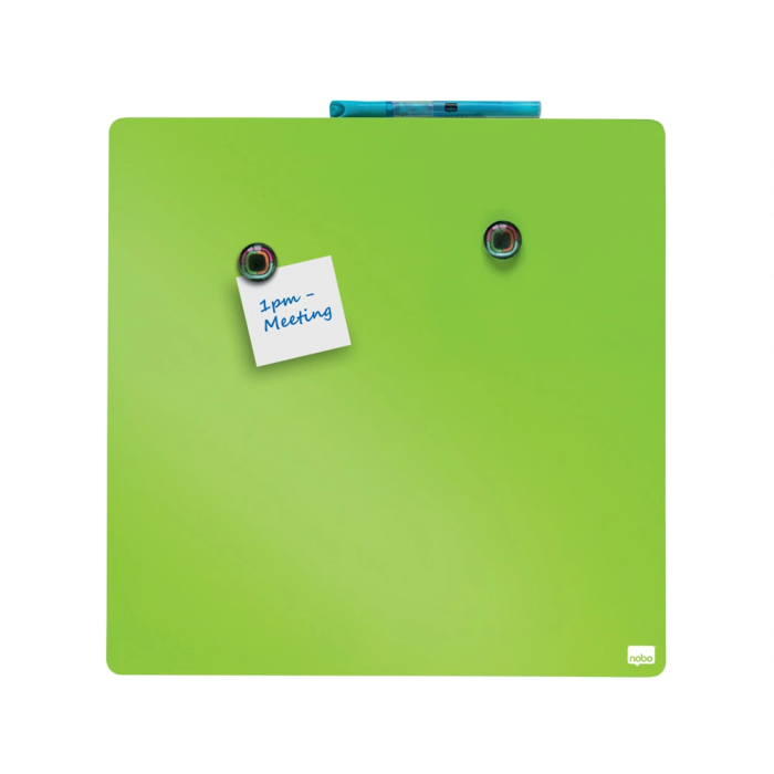 Nobo Pizarra Magnética Blanca 36x36 cm Negro para Hogar 6