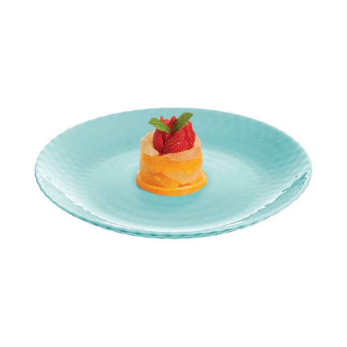 Plato Llano Opal Pampille Turquesa Luminarc 25 cm 2 Plato Llano Opal Pampille Turquesa Luminarc 25 cm 2