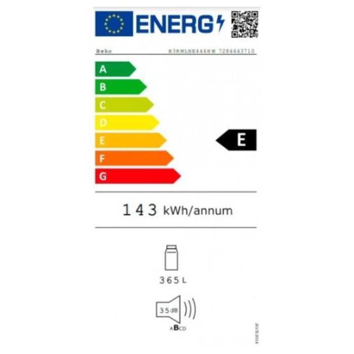 Frigorífico BEKO B3RMLNE444HW Blanco (185 X 60 CM) 1 Frigorífico BEKO B3RMLNE444HW Blanco (185 X 60 CM) 1