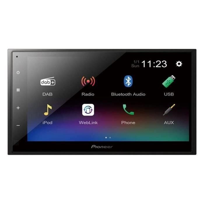 Pioneer DMH-A340DABDAB Autorradio Pantalla Capacitiva 6.8" 2 DIN con Bluetooth, USB, DAB+ 3