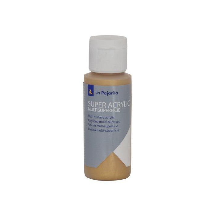 Pintura Acrilica La Pajarita 60 Ml (Bote) Oro Rico A-46 6 unidades