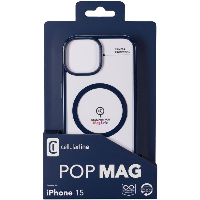 Cellularline Pop MagSafe Case MAG iPhone 15 Blue 1