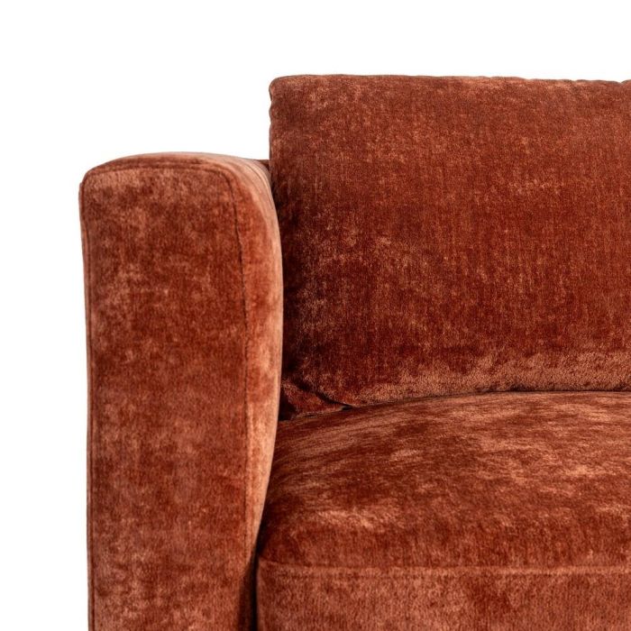 Sofá 2 Plazas Teja Tejido-Madera 165 X 96 X 86 cm