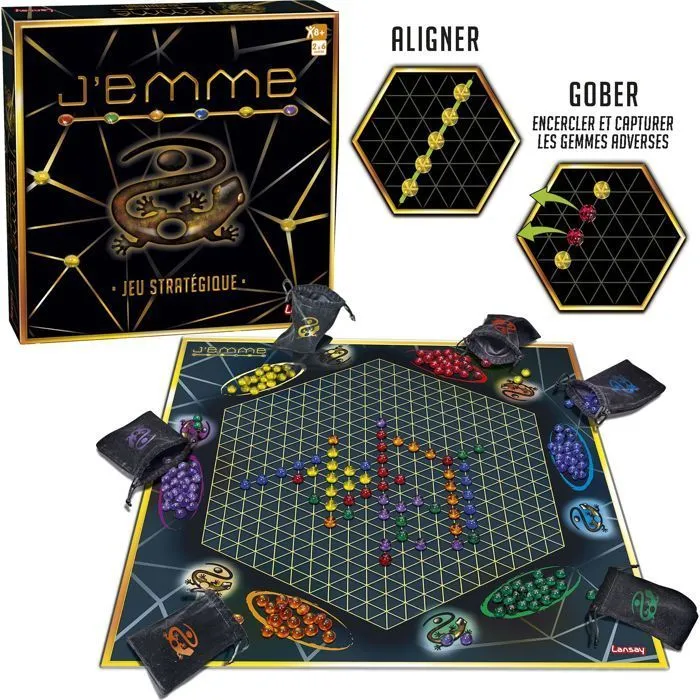 Lansay Juego de Mesa J'EMME LAN75100 para A partir de 8 Años