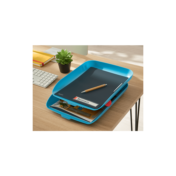 Dosier Angulo Recto Leitz Cosy Pp Reciclable Semi Opaco A4 Gris Pack De 3 4