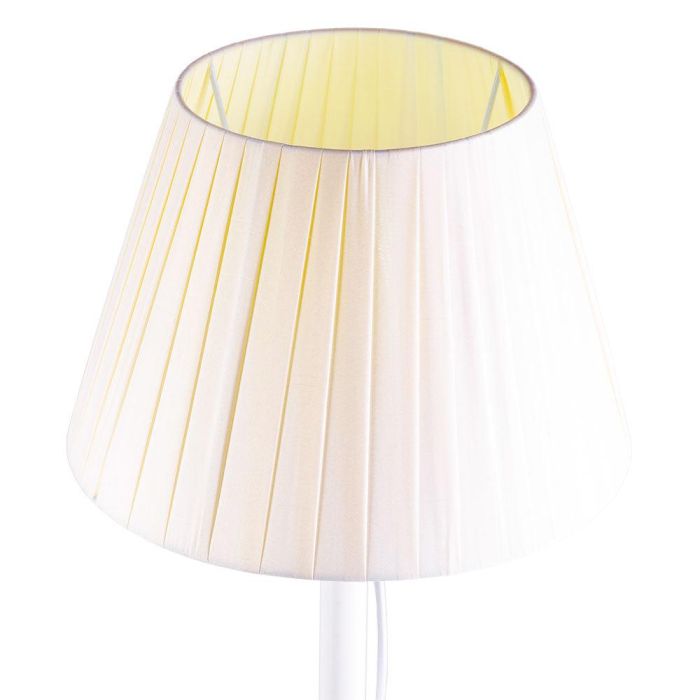 Lámpara de Suelo Recta Toby SKD-F009-W Estilo Nórdico, Compatible Bombilla LED E27, para Salón, Dormitorio, Comedor 3
