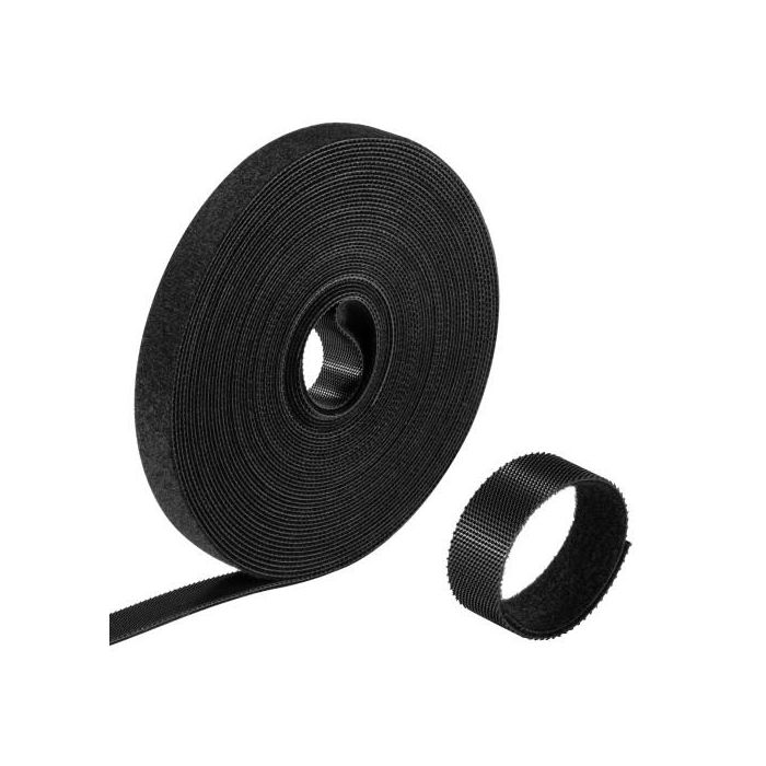 Ewent Rollo de Brida Nylon Hoop -Loop Reutilizable Tipo Velcro 15Mm X 10M, 97-15Mm, Negro 1 Ewent Rollo de Brida Nylon Hoop -Loop Reutilizable Tipo Velcro 15Mm X 10M, 97-15Mm, Negro 1