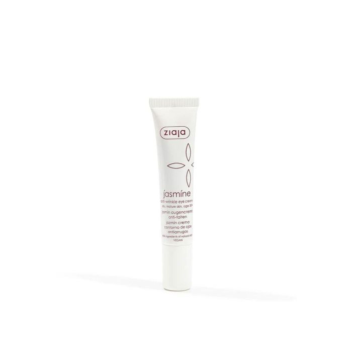 Ziaja JAZMIN Crema Contorno de Ojos Antiarrugas, Reduce Ojeras y Bolsas, Piel Madura +50 años, Vegana 15 ml
