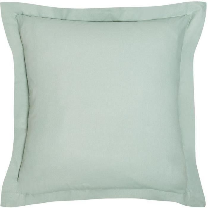 Today TOD3574643510570 Funda de almohada de algodón orgánico Celadón 63x63+5cm 2