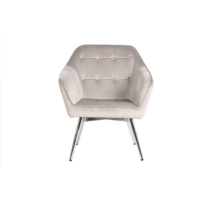 Butaca Home ESPRIT Gris Crema Dorado Plateado Poliéster Metal 74 x 74 x 90 cm 74 x 67 x 90 cm 7 Butaca Home ESPRIT Gris Crema Dorado Plateado Poliéster Metal 74 x 74 x 90 cm 74 x 67 x 90 cm 7
