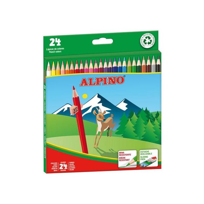 Alpino Lápices De Colores 175 mm C-Surtidos Estuche 24 Ud