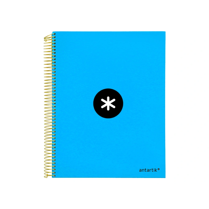 Antartik Cuaderno espiral A4 micro antartik tapa forrada 120h 90 gr horizontal 5 bandas 4 taladros color azul 1 Antartik Cuaderno espiral A4 micro antartik tapa forrada 120h 90 gr horizontal 5 bandas 4 taladros color azul 1