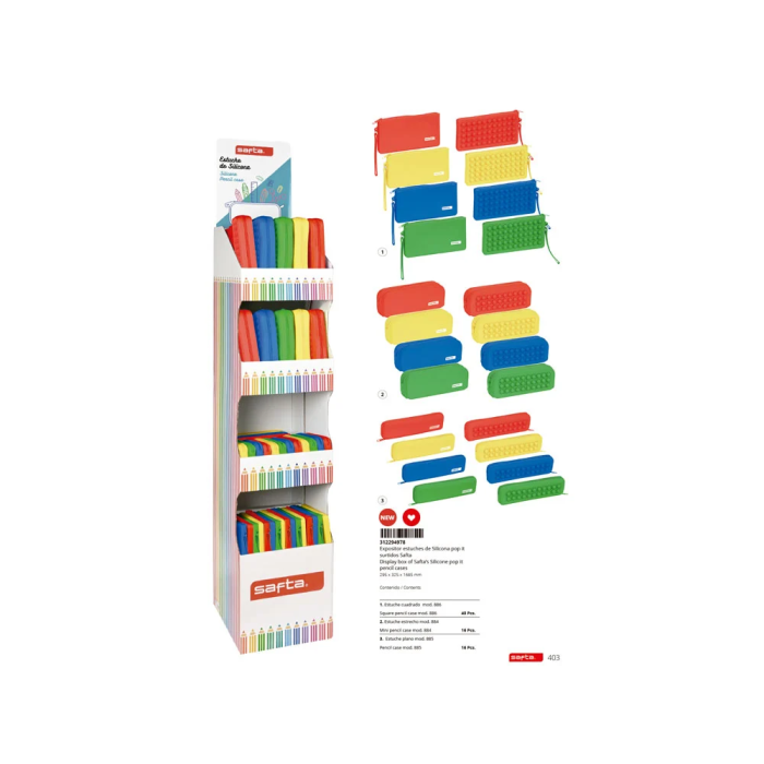 Safta Bolso Escolar Portatodo Silicona Pop It 295x325x1685 mm 1