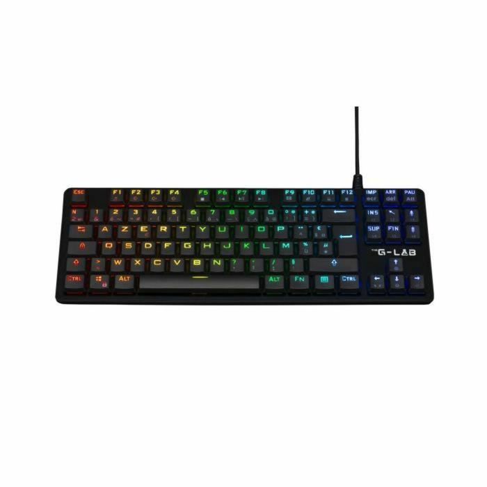 Teclado para juegos - The G-Lab - KEYZ PLATI. TKL - Formato TKL - Mecánico (Interruptor Rojo) - Perfil Bajo - RGB - Negro 4