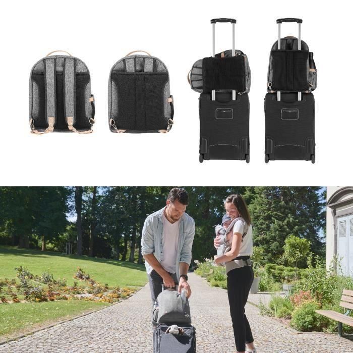 Mochila cambiador Babymoov Le Pyla, con gran bolsillo aislado - Cambiador incluido - Smokey 4 Mochila cambiador Babymoov Le Pyla, con gran bolsillo aislado - Cambiador incluido - Smokey 4