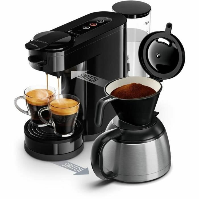 Philips HD6592/65 Cafetera de Cápsulas Senseo Switch Negro Intenso Philips HD6592/65 Cafetera de Cápsulas Senseo Switch Negro Intenso