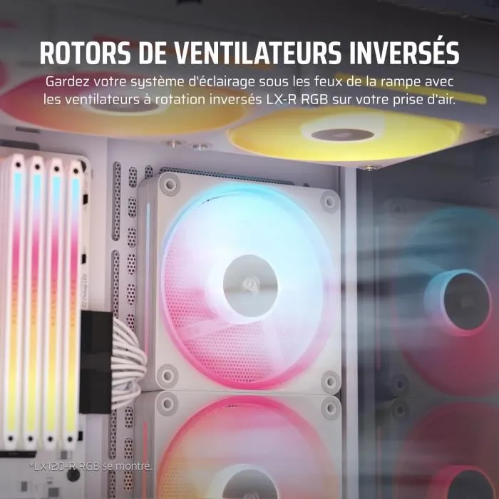 Corsair CO-9051056-WW Refrigeración de PC iCUE LINK LX140R RGB Blanco con Doble Ventilador 2