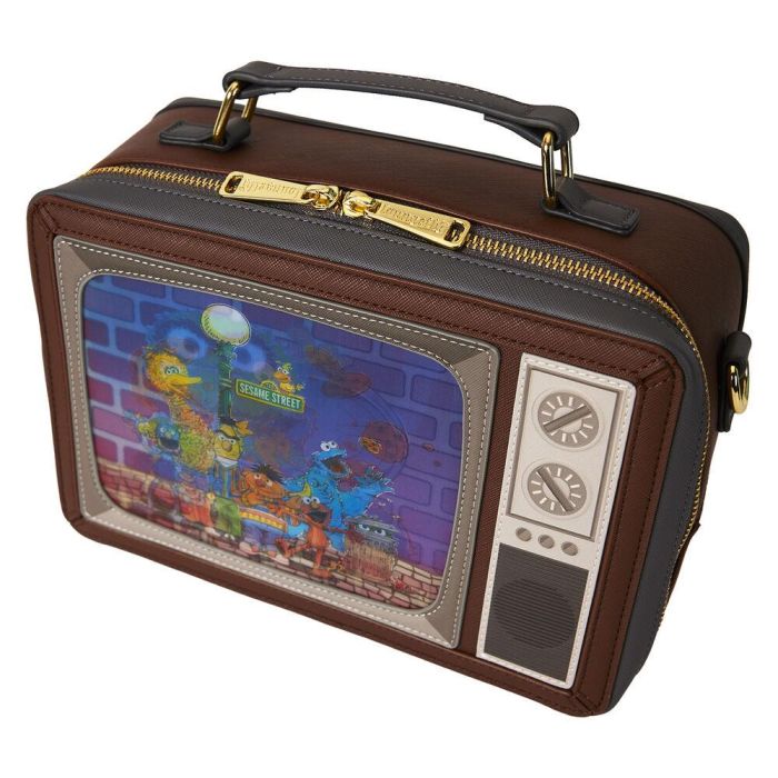 Bolso bandolera lenticular Retro TV Barrio Sesamo Loungefly 1