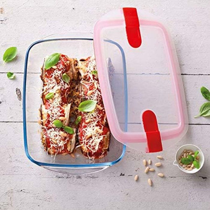 Pyrex Cook & Heat Caja rectangular de vidrio con tapa 23x15 cm para cocinar, hornear y calentar 16 Pyrex Cook & Heat Caja rectangular de vidrio con tapa 23x15 cm para cocinar, hornear y calentar 16