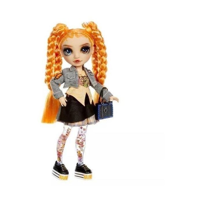 Rainbow High - Sparkle & Shine - Muñeca fashion de 27 cm - Naranja - Piernas con líquido brillante - A partir de 4 años 1