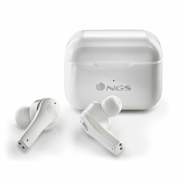 Auriculares Bluetooth NGS ARTICABLOOMWHITE Blanco Negro 12 Auriculares Bluetooth NGS ARTICABLOOMWHITE Blanco Negro 12