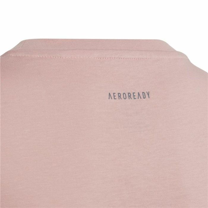 Camiseta de Manga Corta Infantil Adidas Girl Power Rosa 3 Camiseta de Manga Corta Infantil Adidas Girl Power Rosa 3