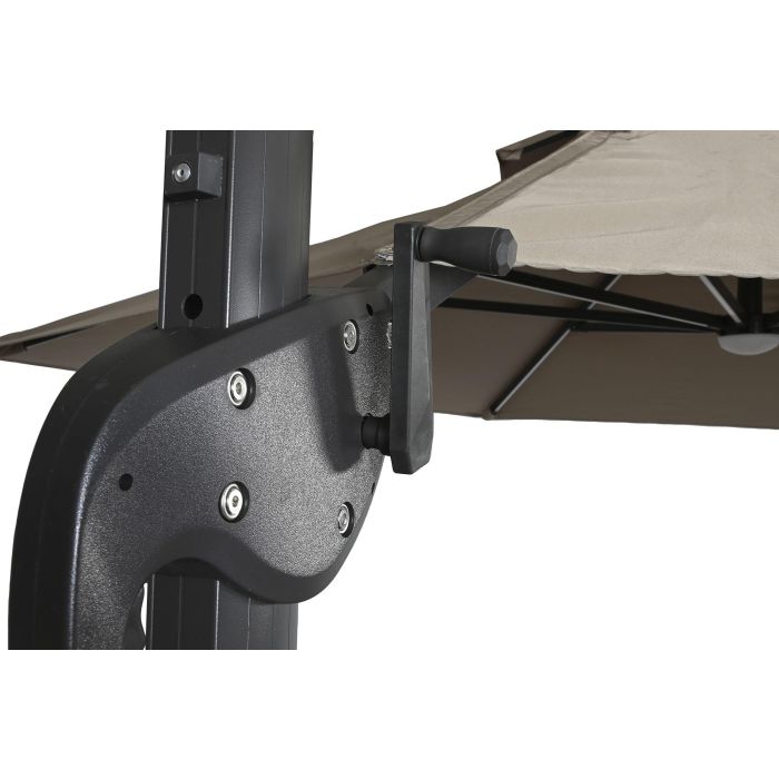 Parasol Terraza Y Jardin DKD Home Decor Marron Claro Gris Oscuro 350 x 280 x 290 cm 3 Parasol Terraza Y Jardin DKD Home Decor Marron Claro Gris Oscuro 350 x 280 x 290 cm 3