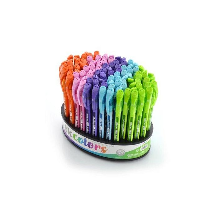 Boligrafo Office Box Tkcolors 1Mm Expositor De 100 (5 Col.)