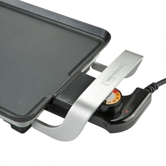 Bourgini Plancha Asar Classic Multi Plate, 1800W, 43x23 cm, Antiadherente Daikin, Termostato Ajustable, Para Carne, Pescado, Verduras 2