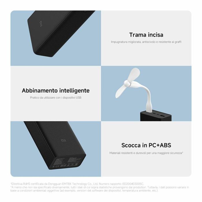 Cargador para Portátil Xiaomi Negro 30000 mAh 2