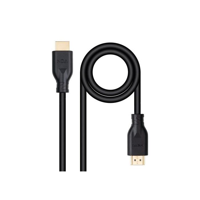 Nanocable Cable HDMI V2.0 4K@60Hz 18Gbps 5 m - 10.15.3905 - Negro, Oro, CCS, 3D, HDR