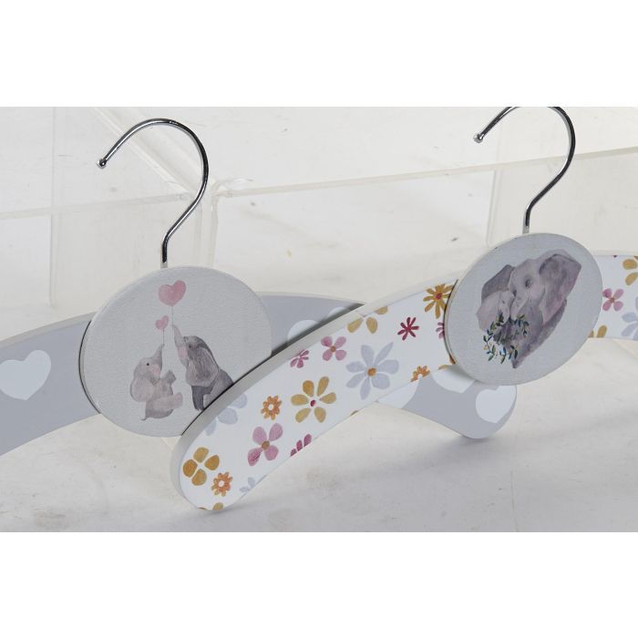 Percha Baby DKD Home Decor Gris 1.2 x 16 x 35 cm (8 Unidades) 2 Percha Baby DKD Home Decor Gris 1.2 x 16 x 35 cm (8 Unidades) 2