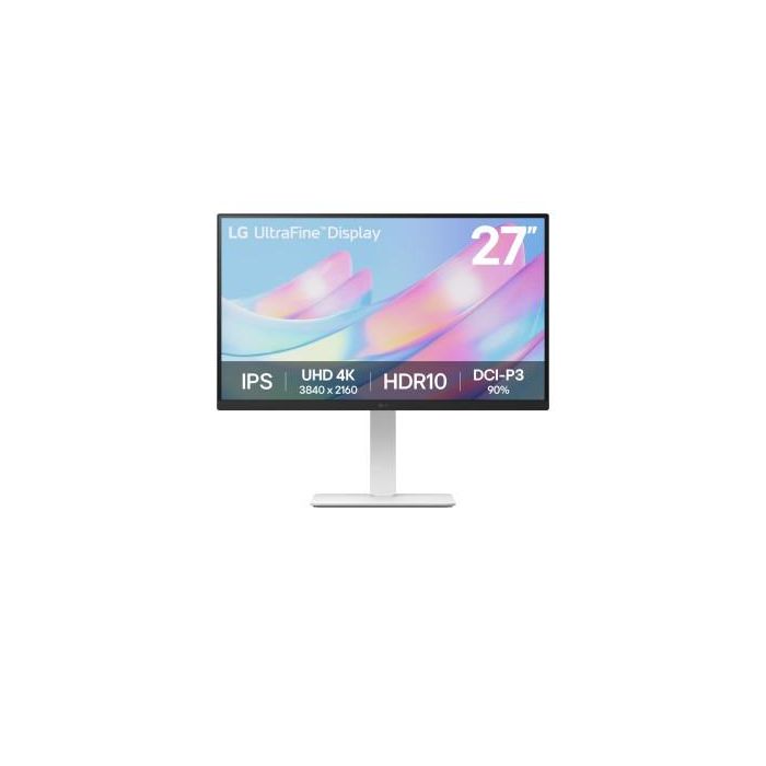 Monitor Profesional LG UltraFine 27US550-W 27"/ 4K/ Regulable en altura/ Blanco