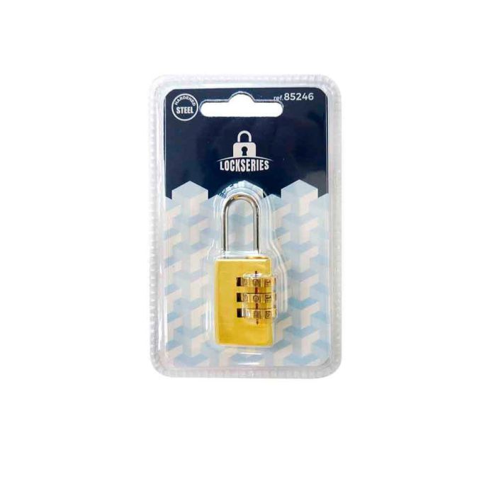 Edm Candado de latón con combinación 21 mm 1