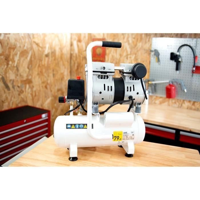 MECAFER Compresor silencioso - 425513 - 6L - 0.5HP - Gris 4 MECAFER Compresor silencioso - 425513 - 6L - 0.5HP - Gris 4