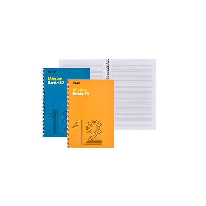 Bloc De Musica Additio Basic 12 Pentagramas Fº Espiral