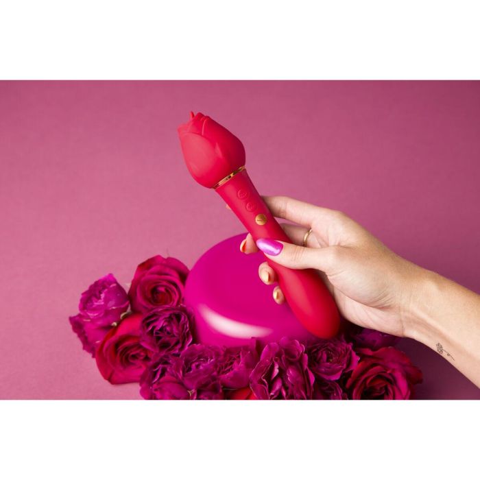 Estimulador de Clítoris Secret Kisses Rojo 8 Estimulador de Clítoris Secret Kisses Rojo 8
