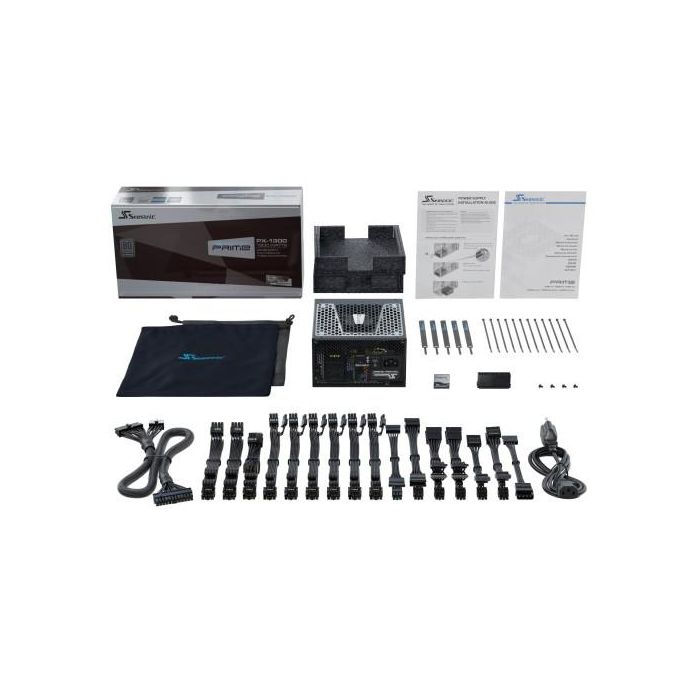 Seasonic PRIME-TX-1300-ATX30 Fuente de Alimentación 1300W 80 PLUS Platinum Modular ATX Negro Seasonic PRIME-TX-1300-ATX30 Fuente de Alimentación 1300W 80 PLUS Platinum Modular ATX Negro