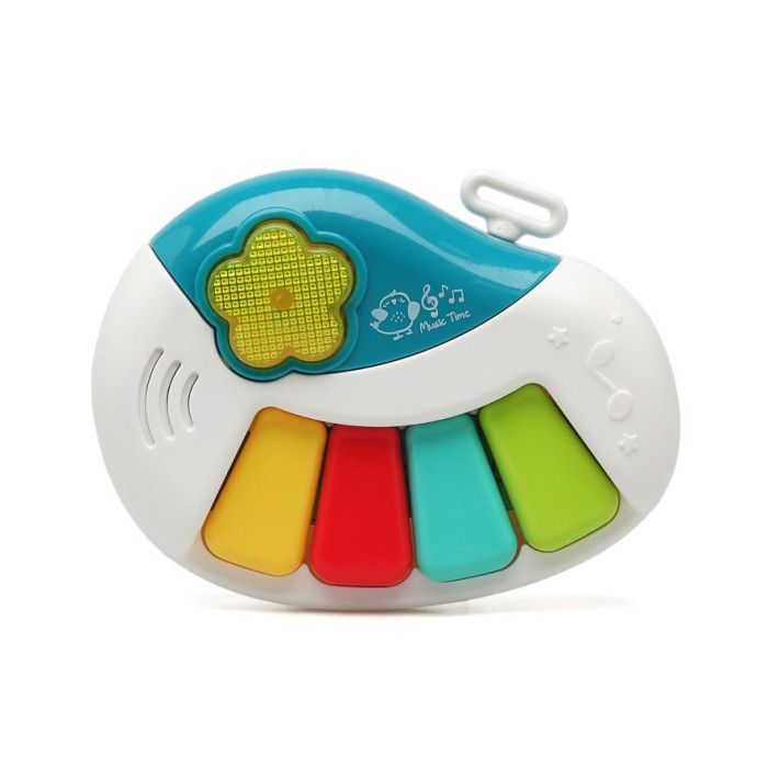 KioKids Piano Musical Infantil con Luces y Melodías - Juguete Educativo para Bebés +6 Meses, Plástico Resistente, Multicolor 1